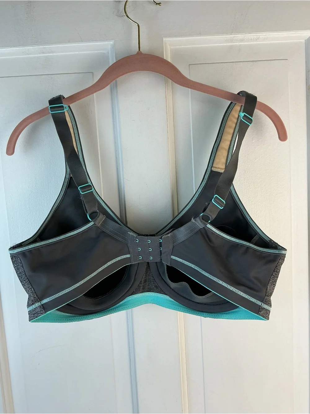 Freya Active Epic Underwire Molded Cup Charcoal Sports Bra 36DD
